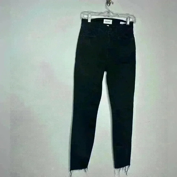 Frame Ali high rise cigarette jeans size 26 black - Picture 1 of 3